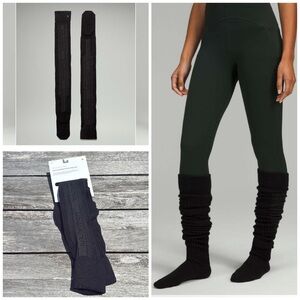 Lululemon Find Your Balance Knee High Sock black leg warmer nwt Small/Medium NWT